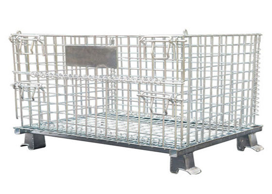 SGS Stainless Steel Mesh Container , Warehouse Wire Mesh Storage Bins