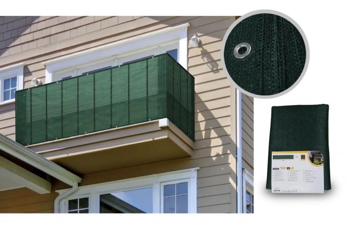 Hdpe μπαλκονιών δίκτυο 0.9x5m σκιάς UV λήξη πανιών 2